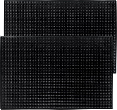 2 Alfombrillas Bar 18x12pulg Goma Tapete Bebida