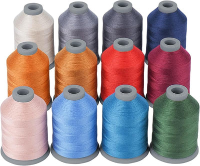 Hilo poliéster 40D/2 para coser acolchado 12 colores