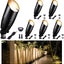 Foco LED negro 12V para árbol aluminio impermeable set 6