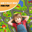 Alfombra antiderrap mapa ciudad para niños 200x150cm