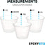 Set tazas mezcladoras 1oz varillas madera abedul reutilizables