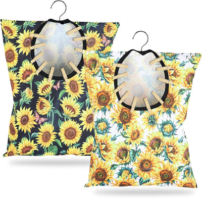 2 Pzas Soporte Pinzas Ropa 15x11pulg Bolsa Colgante