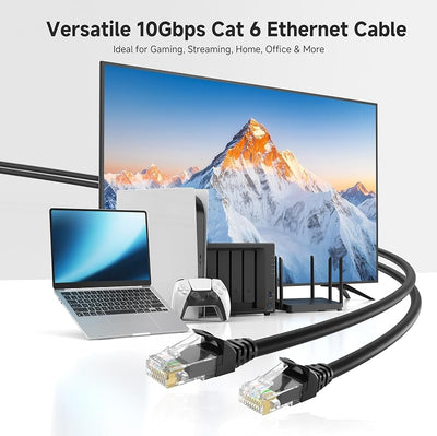 Cable Ethernet Cat 6 7pies 10 Gbps 5 colores