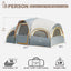 Carpa 8 personas camping impermeable con forro