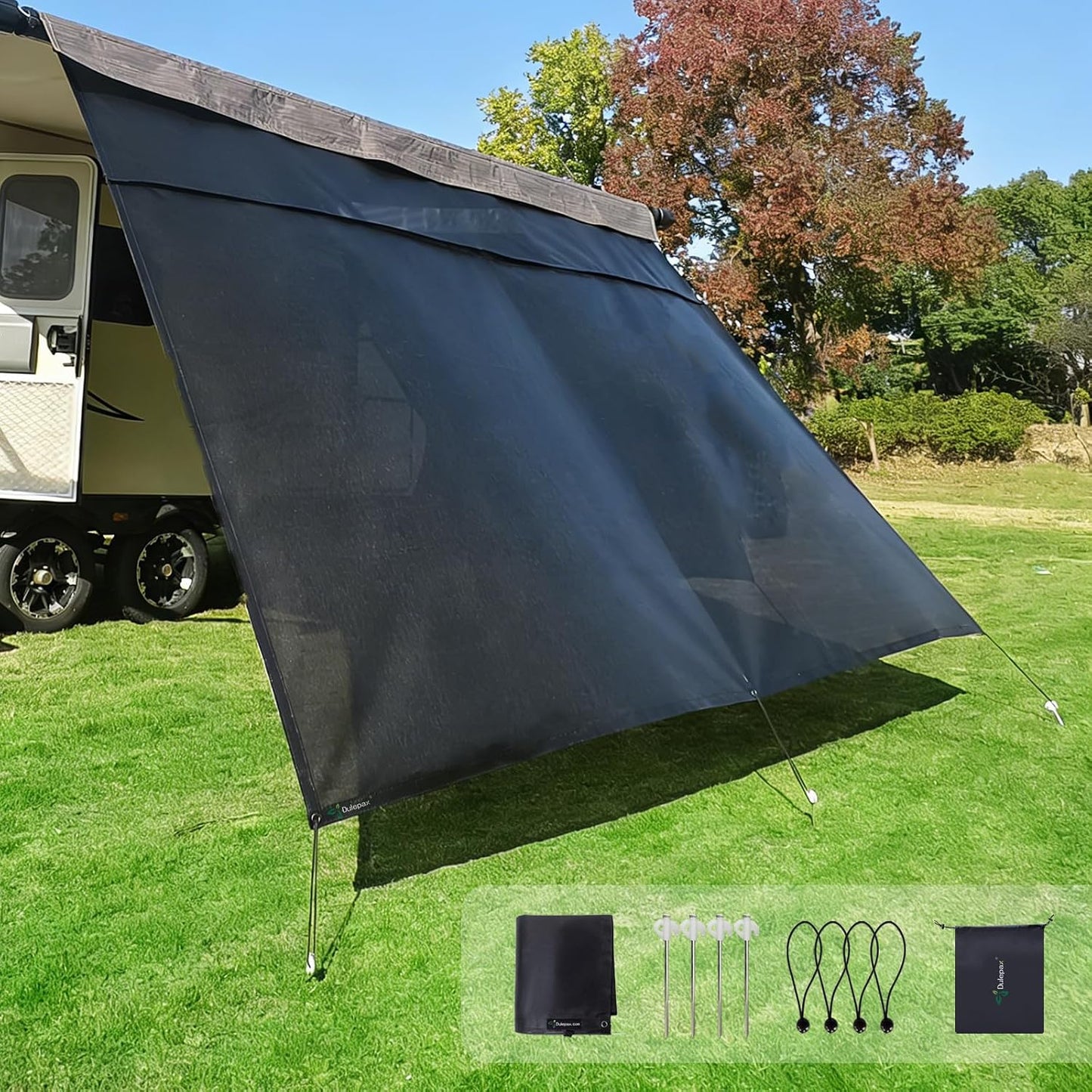 Toldo RV con protección solar y cremallera 9x18'3"