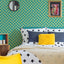 Papel tapiz cuadros Groovy Checker Lime