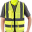 Chaleco reflectante Hi Vis Viz malla amarilla XL con cremallera