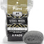 Estropajos acero inox #4 pack 8 para limpieza difícil