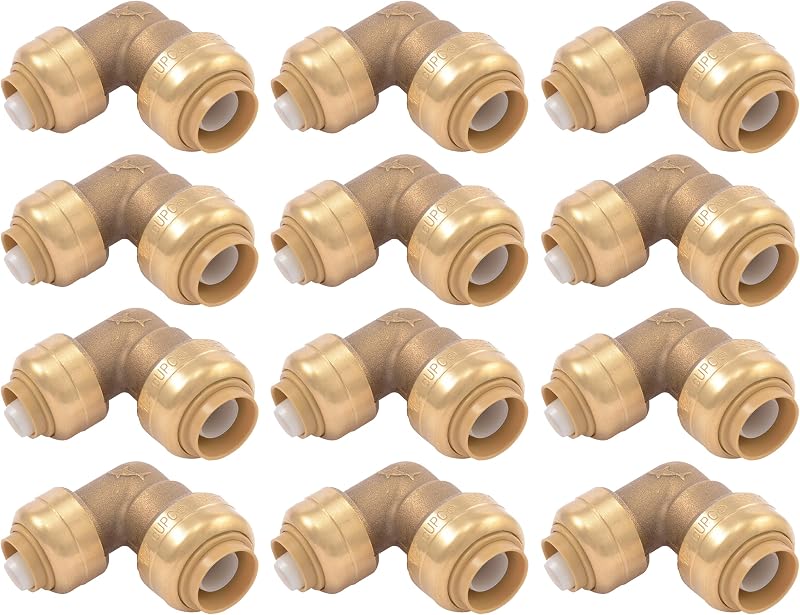 Codo reductor 90° 1/2x3/8" latón 12 pzas