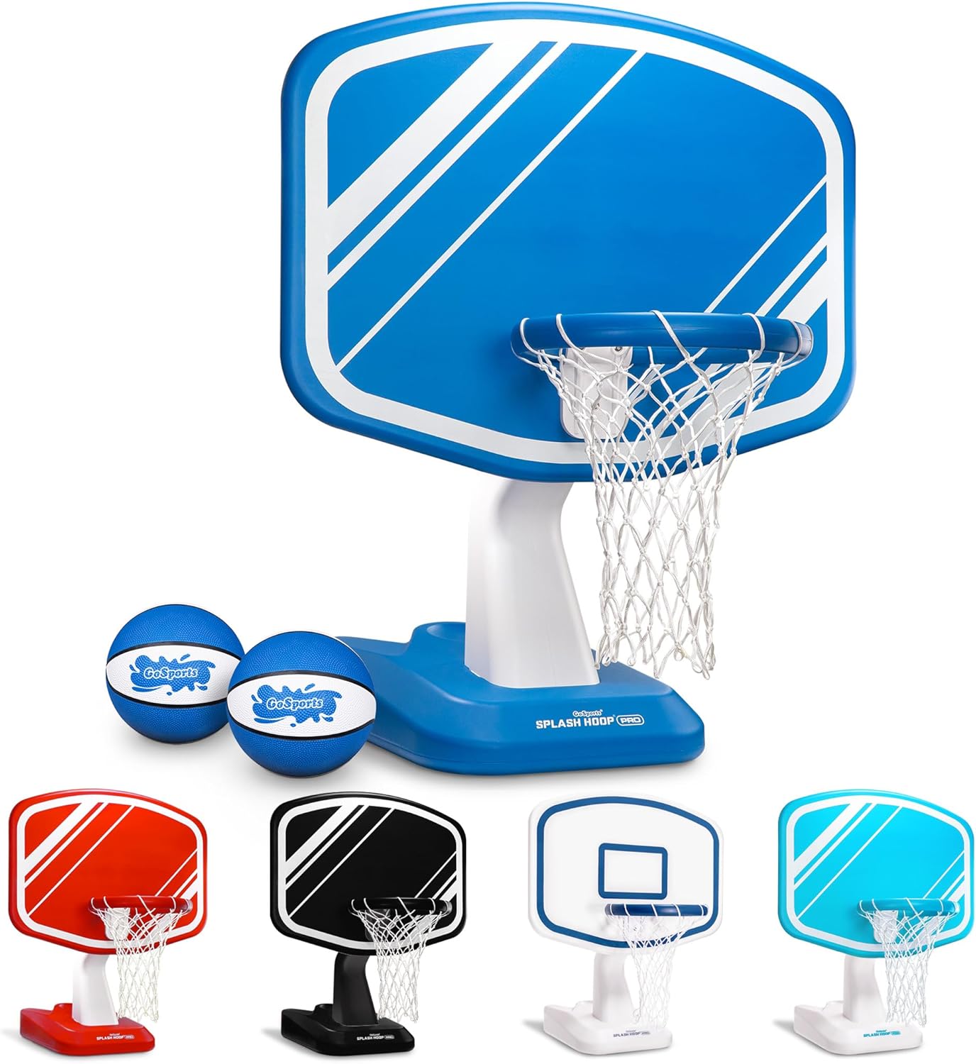Set baloncesto piscina con canasta 2 balones y bomba