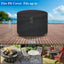 Cubierta hoguera redonda impermeable 36x24" color negro