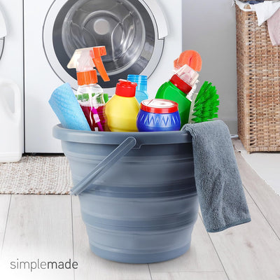 Set limpieza cubo plegable 2 pzas botella cepillo
