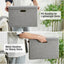 Contenedores plegables 17" con tapa y mango set 3
