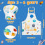 Set 4 Delantales Chef Niños con Sombrero Impermeable Espacial