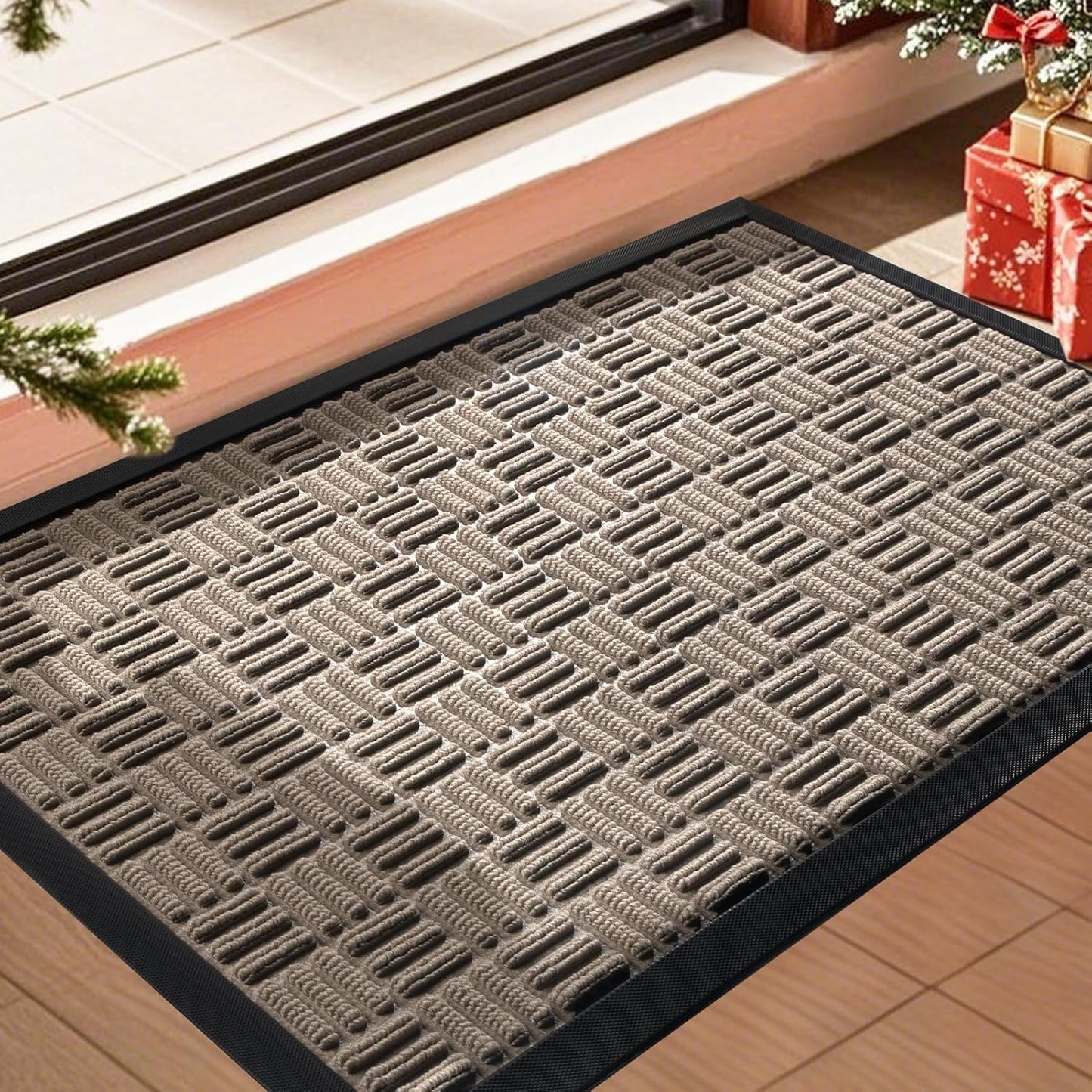 Tapete puerta resistente impermeable para entrada exterior