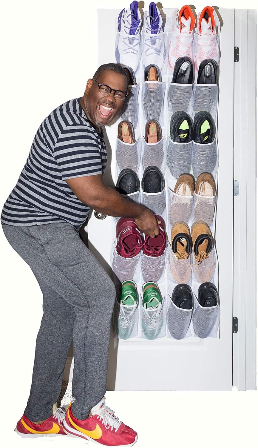 Organiz. zapatos grande estante para hombre blanco