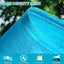 Toldo parasol rectangular 12x16ft color azul turquesa