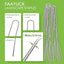 Grapas paisajismo 8" pack 12 estacas galvanizadas forma U