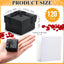 Set 120 cajas regalo anillos cartón lazo cuadrado 1.6x1.6"
