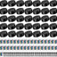 35 Bases Luz LED 3D 16 Colores Acrílicas con Control Remoto