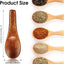 4 Pzas Cucharas Madera Mini Frascos Especias 2.42pulg