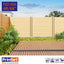 4 Paneles Valla Privacidad 6ft Altura 68" Poste Negro Patio