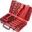 Set 30 Pzas Llaves Trinquete Métricas SAE Profesional