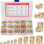 Kit 350 pzas tuercas moleteadas latón M2-M6