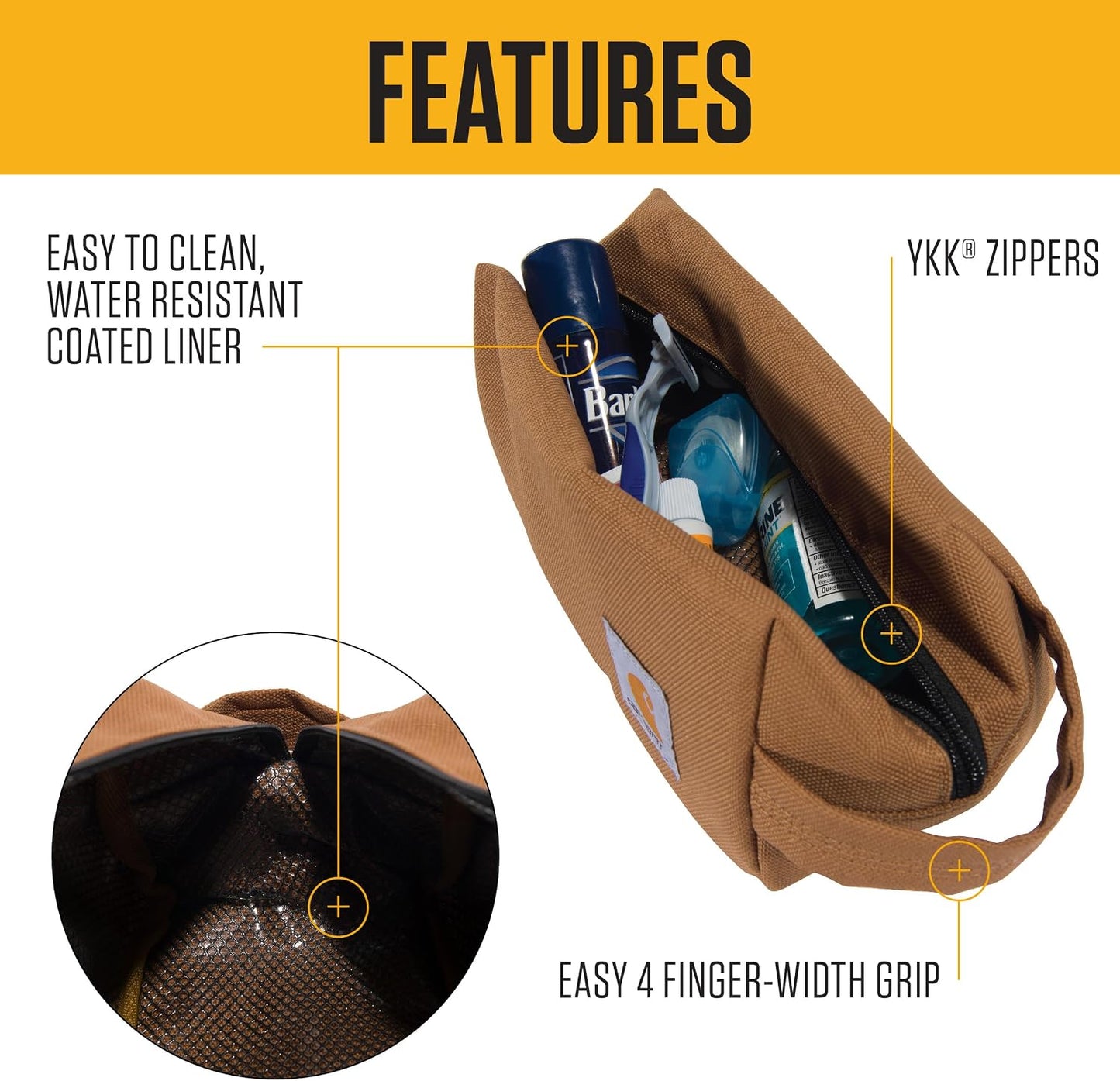Kit viaje organiz. resistente al agua