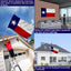 Bandera Texas 2x3" doble cara poliéster 210D