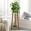 Soporte redondo para plantas madera 30pulg taburete teca