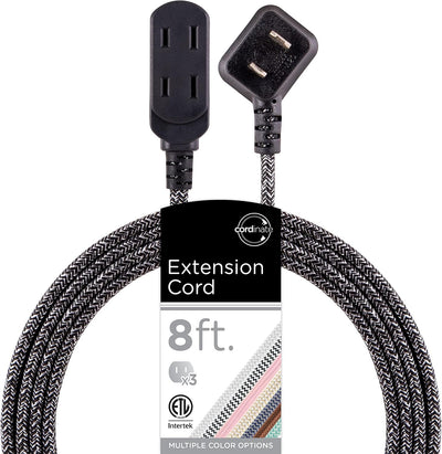 Cable extensión 8ft con 3 salidas enchufe plano
