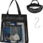 Organiz. ducha malla negro 3 bolsillos colgante
