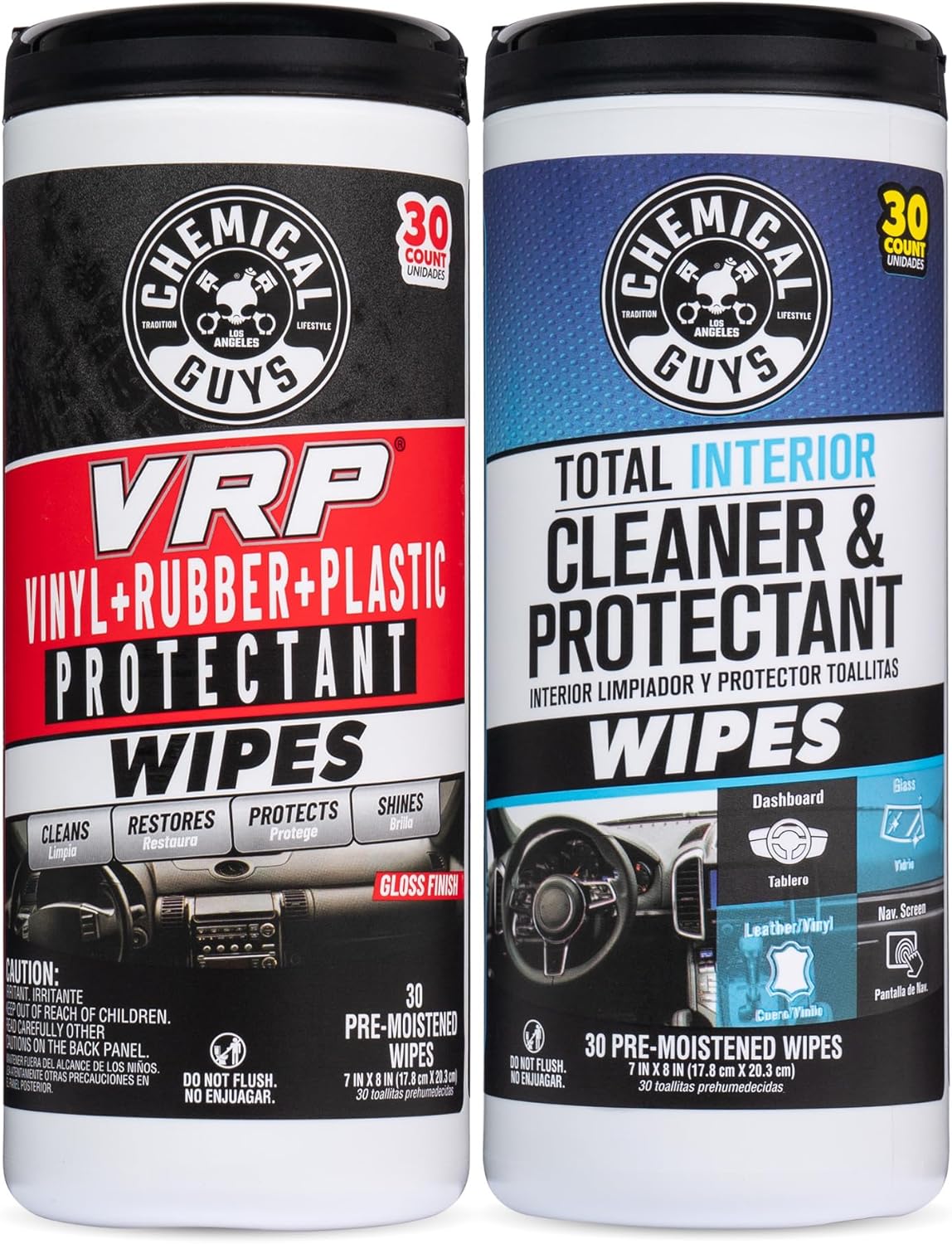 Toallitas interiores automóvil VRP 60uds