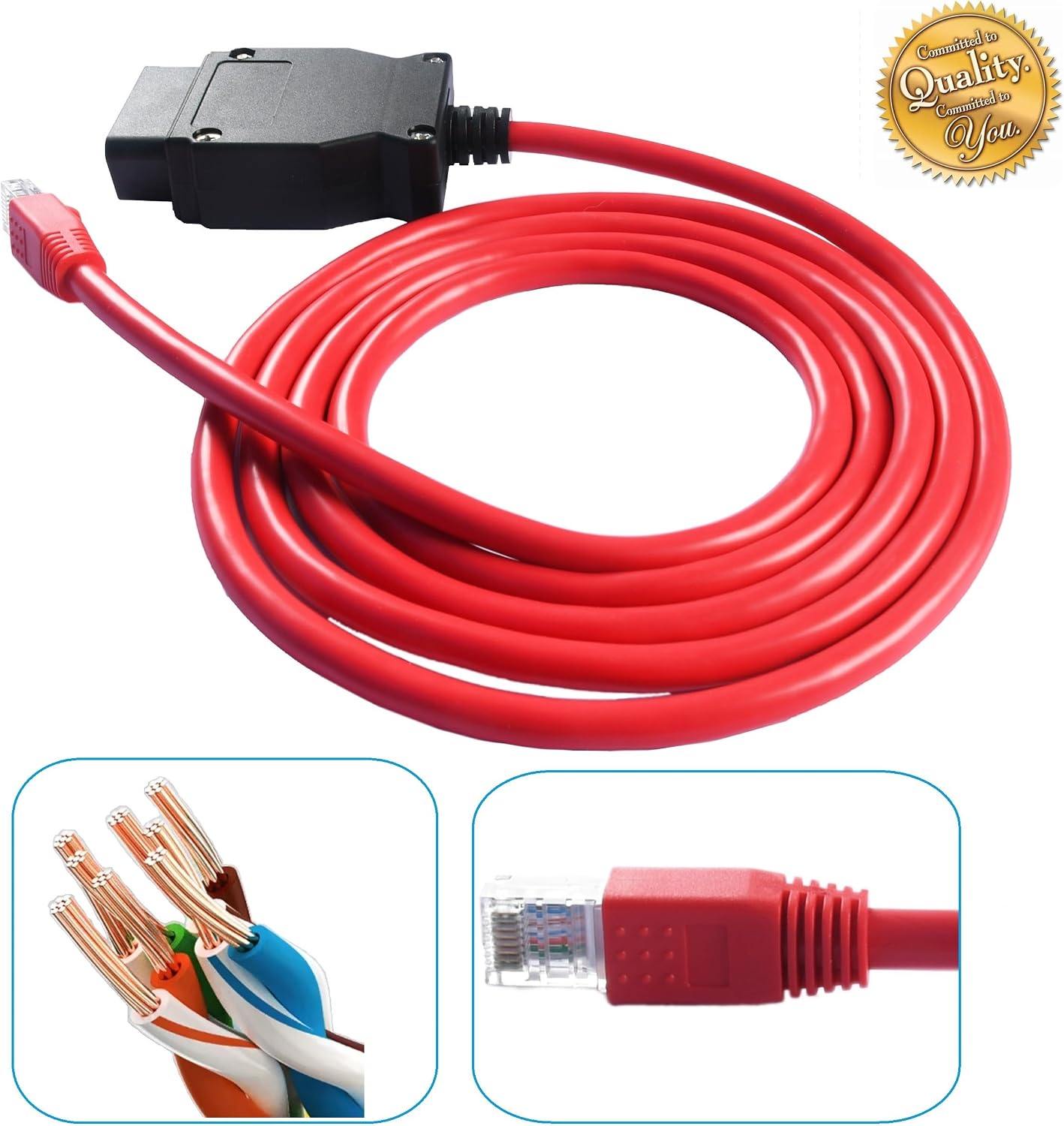 Cable OBDII Ethernet RJ45 comp para serie ISTA F G