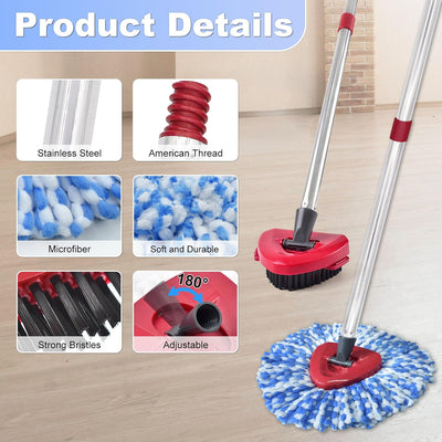 Reemplazo cabezal trapeador microfibra Ocedar RinseClean 30-59"