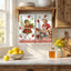 Set 6 toallas cocina vintage fresa 14x21 pulg