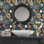 Papel tapiz bohemio floral autoadhesivo impermeable