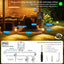 Kit 6 luces paisaje LED blanco cálido con transformador