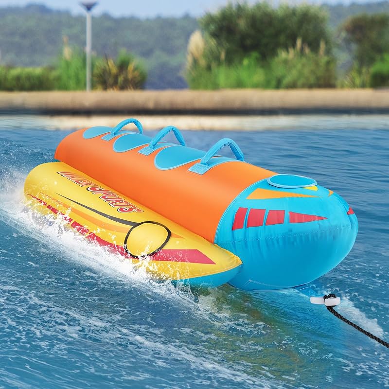 Tubo remolcable canotaje barco 1-2 jinetes conector rápido
