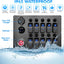 Panel interruptor basculante 12v/24v cc con disyuntor led