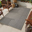 Alfombra yute 3x5 geométrica lavable entrada cocina