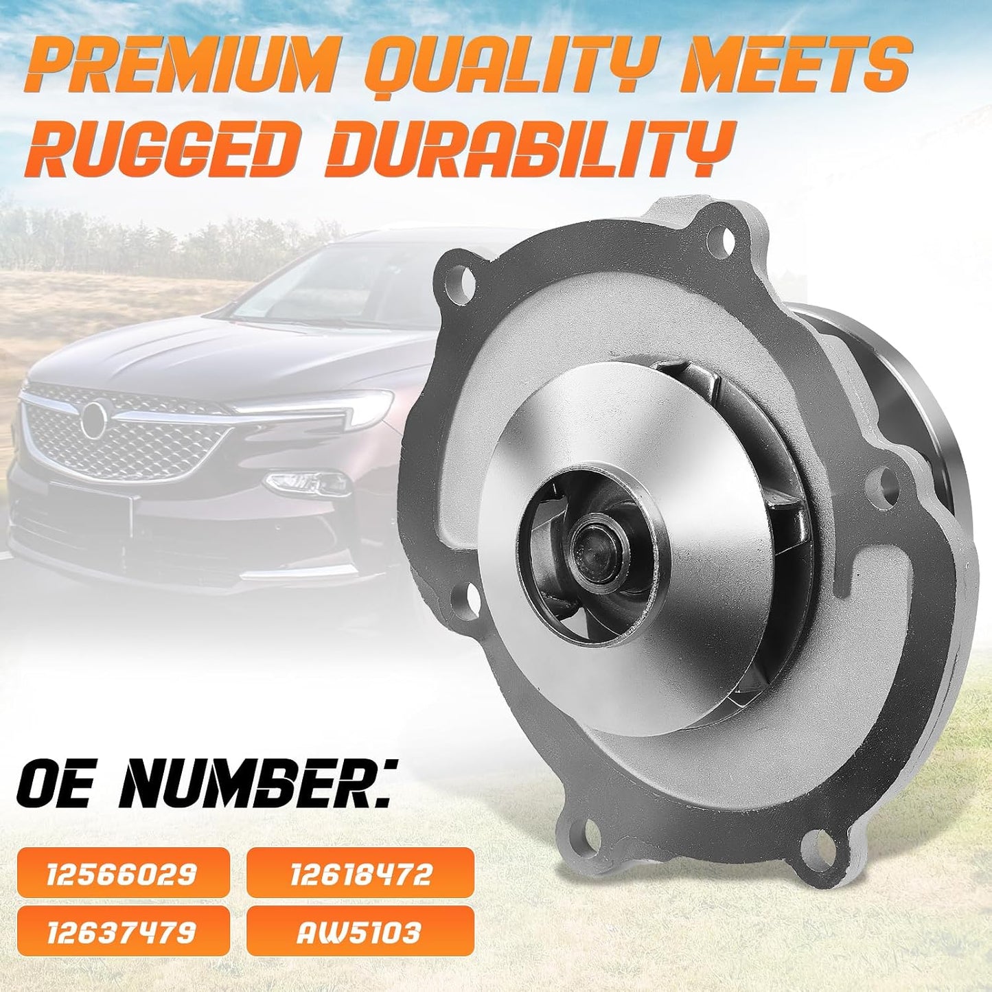 Bomba agua AW5103 repuesto Buick Cadillac Chevrolet