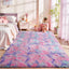 Alfombra suave arco iris para niñas dormitorio sala set