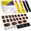 Kit reparación llanta bicicleta 20 parches vulcanizantes manual