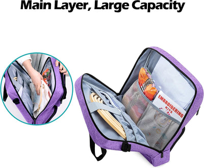 Bolsa almacenamiento bordado funda transporte kit punto cruz