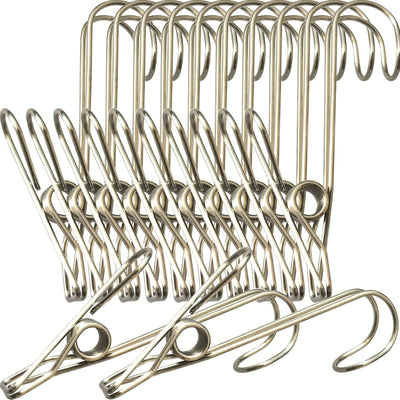 Alfileres ropa acero inox 304 largos 12 pzas
