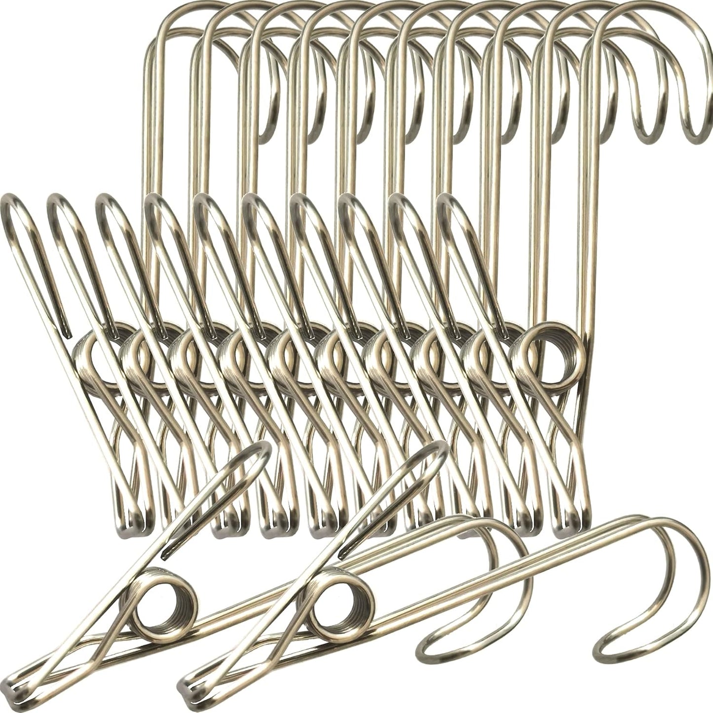 Alfileres ropa acero inox 304 largos 24 pzas