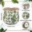 Maceta cerámica 6" verde scroll jardín cocina