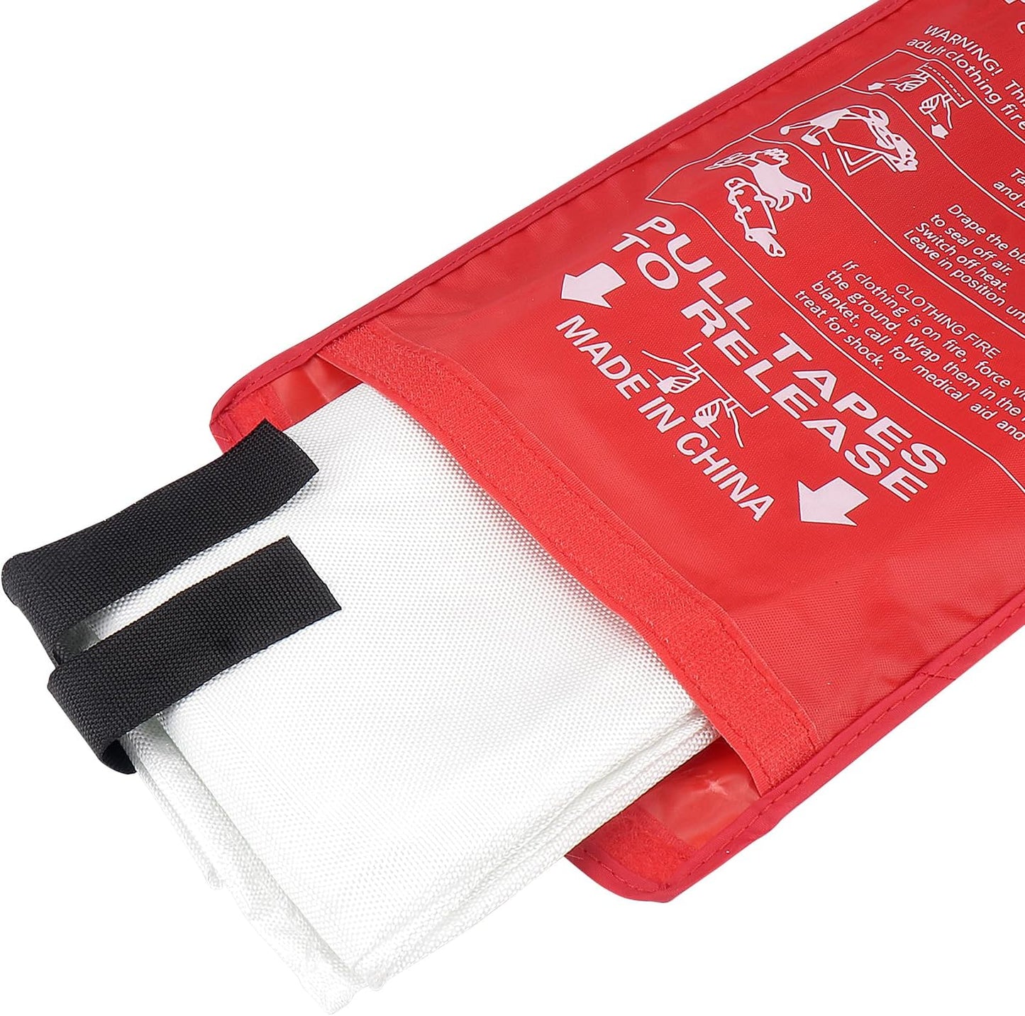 Manta fibra vidrio contra incendios 40x40pulg set 2